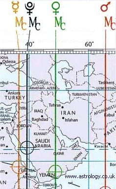 George Bush ACG map of Middle East